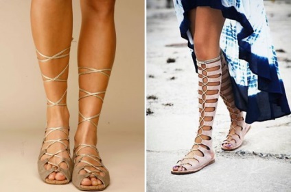 Sandale femei la modă 2017 - Greacă și sport, pe călcâi și platformă, pe o pană și
