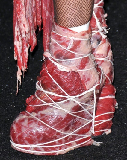 Hús ruha Lady Gaga zavyalilos de tartsa a formáját