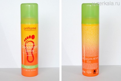 Oriflame dezodor a láb és a cipő lábápolás láb - cipő dezodor spray nyári őszibarack
