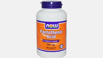 Compoziția acidului pantotenic și instrucțiunile pentru utilizarea vitaminei B5