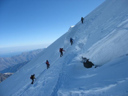 Mișcarea pe zăpadă în munți, secțiunea de alpinism Kryvbasalp