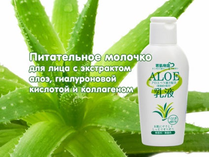 Nutriție nutritivă pentru față cu extract de aloe, acid hialuronic și colagen