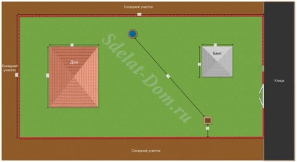 Amenajarea parcelei de 8 hectare a schemei variantei de aspect rectangular și de proiectare a zonei suburbane