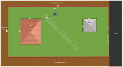 Amenajarea parcelei de 8 hectare a schemei variantei de aspect rectangular și de proiectare a zonei suburbane