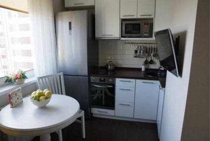 Exemple de plasare a televizorului în bucătărie, puneți televizorul în bucătărie