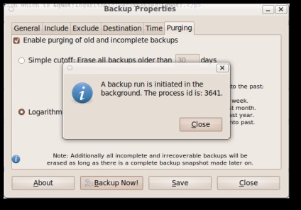 Egyszerű biztonsági ubuntu segítségével sbackup