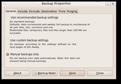 Simplă copie de siguranță a ubuntu cu sbackup