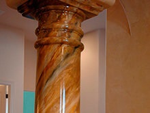 Pictură din marmură a coloanelor și pereților, imitație de marmură