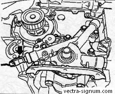 Scoaterea și instalarea vectorului opel pentru pompă de ulei, opel vectra