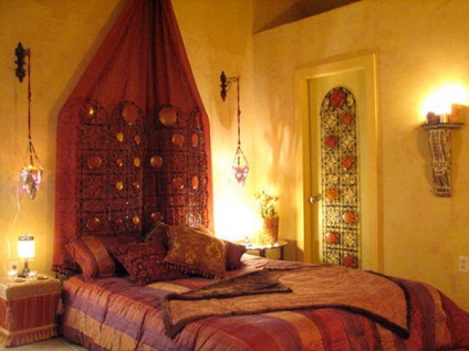 Dormitor în stil indian - idei de decor designer