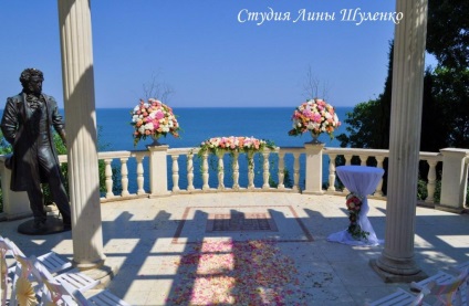 Esküvő Krímben, dekoráció, esküvői Oroszországban és a FÁK