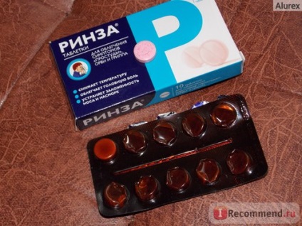 Rinza ® tabletták a megfázás és az influenza - 