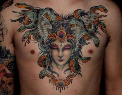 Tetoválás Medusa érték, helyét, mintaválasztó