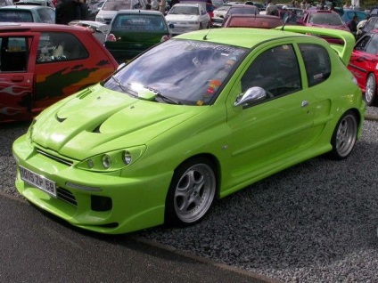 Tuning Peugeot, salon foto și tuning auto peugeot 206