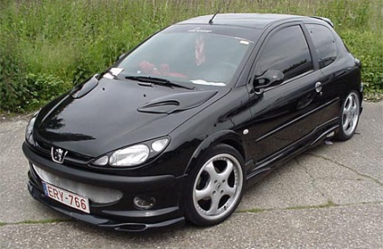 Tuning Peugeot, salon foto și tuning auto peugeot 206