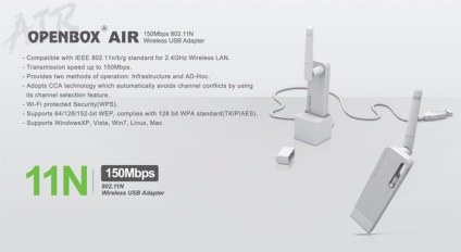 Usb adaptor wi-fi openbox® aer