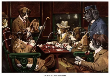 Artistul Cassius Coolidge, joc de poker