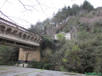 Zhoekvarskoe Gorge Abháziában fotók, térkép a régi Gagra, hogyan juthat