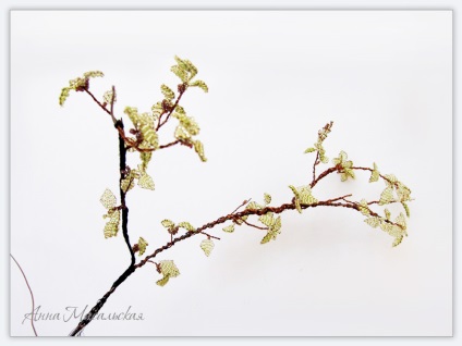 Birch gyöngyös kéz - gyöngy virág Anna Masalskaya