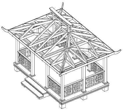 Gazebo în stil japonez de instrucțiuni video pentru instalarea de mâini proprii, desene, proiecte, preț, fotografie