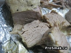 Carne de porc fiartă rece fără cuptor