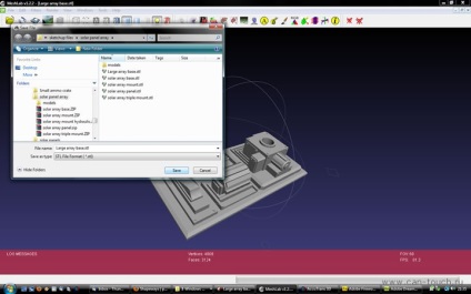 Érintse · Az export STL fájlkezelő segítségével SketchUp programmal