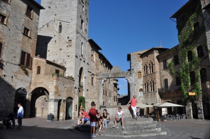 San Gimignano városának megtekintése