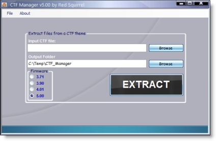 Ctf manager - crearea și dezambalarea temelor ctf - programe, firmware, jocuri și teme pentru Sony PSP