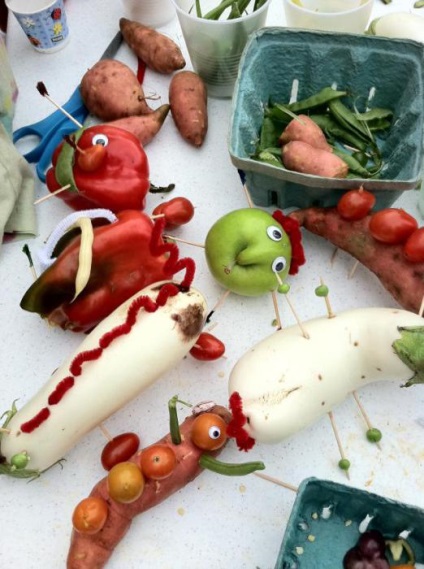 Децата занаяти от зеленчуци