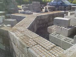 House vár könnyű összesített beton blokkok