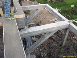 House vár könnyű összesített beton blokkok