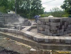House vár könnyű összesített beton blokkok