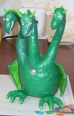 Dragon din plasticină, lecții de sculptură