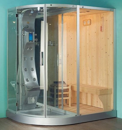 Cabine de duș cu saună catalog de fotografii, recenzii și prețuri