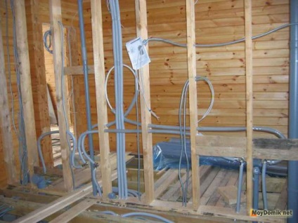 Electricitatea într-o casă din lemn - alimentarea cu energie electrică, instalarea cablajelor