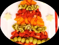 Crăciun de fructe și legume - Maestru Kinder
