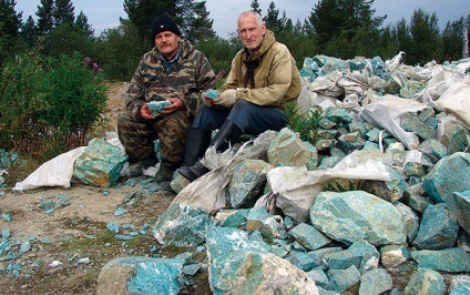 Pietrele europene din nordul Rusiei din Peninsula Kola