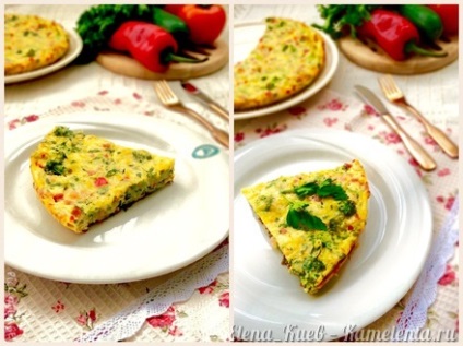 Frittata recept fotókkal, lépésről lépésre recept frittata sonkával és zöldségek