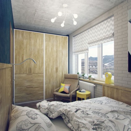 Interiorul unui apartament cu o camera-raspashki - design interior de fotografie