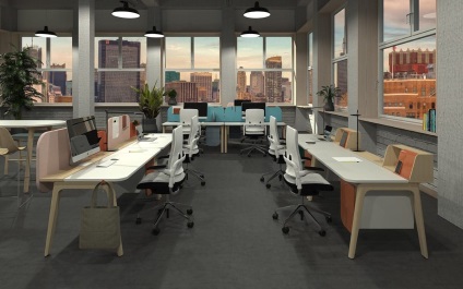 Interiorul impactului biroului asupra designului