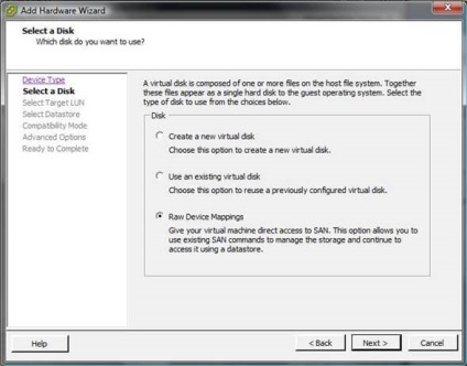 Cum se adaugă un disc de cartografiere brut (rdm) în vm esxi 5