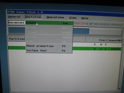 Cum se formatează un hard disk pe un netbook utilizând superfdisk, pagina, 3