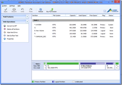 Hogyan lehet átalakítani a mbr GPT-lemez a Windows 8
