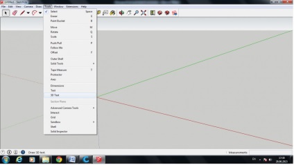 Hogyan készítsünk egy modellt egy metszet a SketchUp segítségével programot
