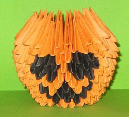 Cum sa faci dovleac in tehnica origami pentru Halloween
