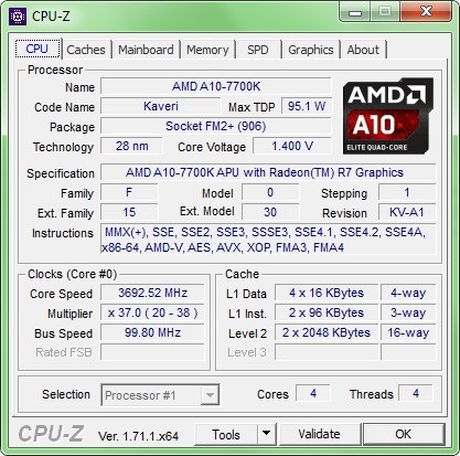 Cum sunt procesoarele amd hibride bazate pe exemplul a10-7700k