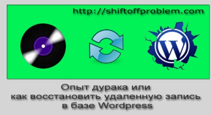 Cum de a restabili o intrare șters în wordpress manual, soluții forge