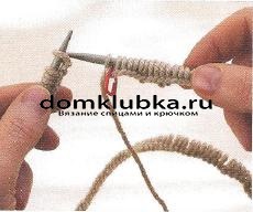 Cum de a lega un al doilea rând circular - circulară de tricotat pe ace de tricotat cu o linie de pescuit - de la elementele de bază la