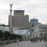 Schema de hartă a Piața Independenței de la Kiev
