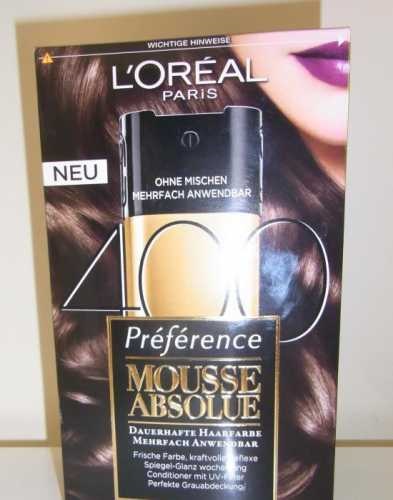 Vopsea pentru păr l - oreal préférence mousse absolue - dezamăgire! Nu tot aurul care strălucește